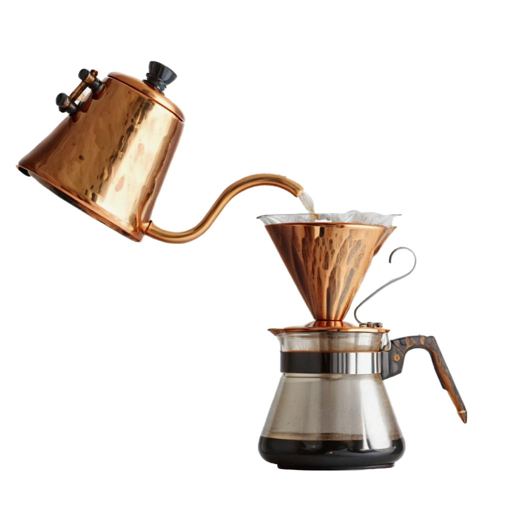 دم آوری V60 با کتل مسی و وی شصت مسی
