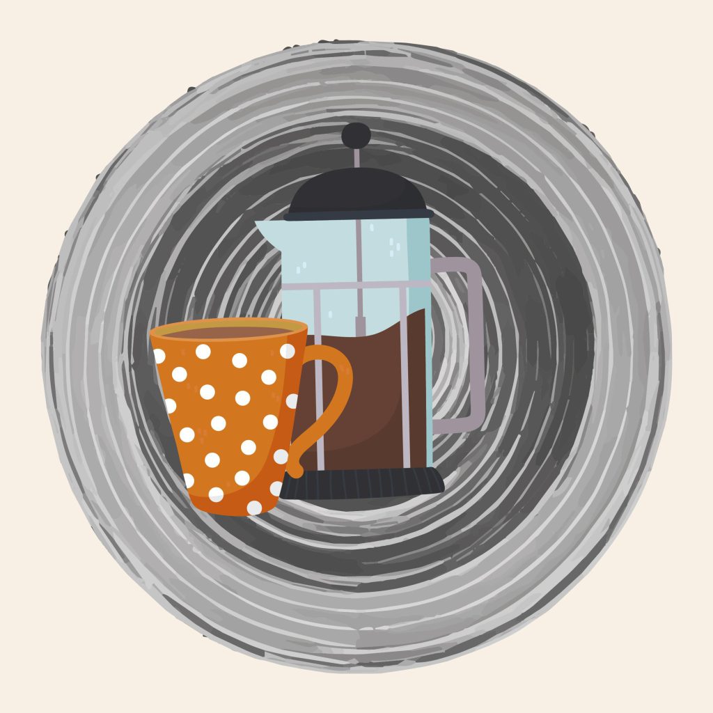 خرید قهوه فرانسه-دم آوری با فرنچ پرس و دستگاه فیلتردار خانگی