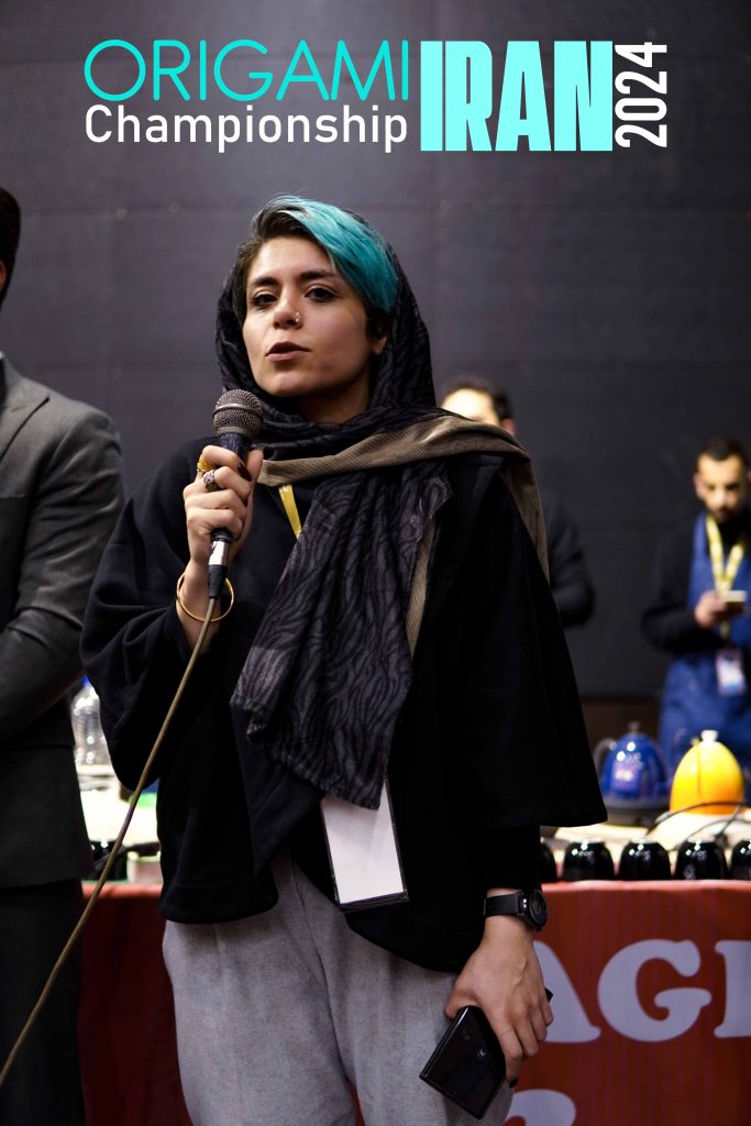 مینا بیگدلی داور ارزیابی حسی مسابقات اوریگامی کاپ ایران 2024
